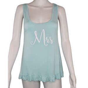 Betsey‎ Johnson "Mrs." Ruffle Hem Tank Top